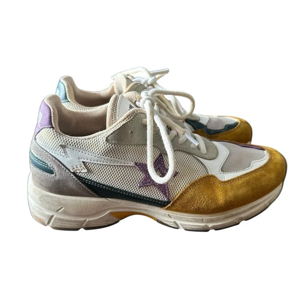 Caval Les Super‎ Nova Sneakers Multicolored Leather Suede Mesh EU 39 Sustainable